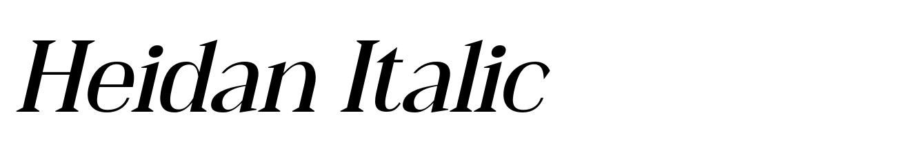 Heidan Italic